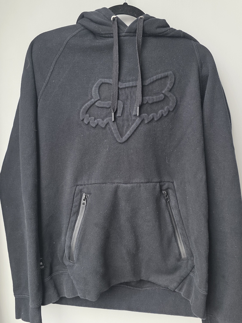 FOX Racing Black Pullover Hoodie – Embroidered Logo – Women’s Medium
